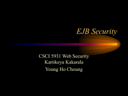 EJB Security