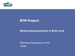 23a- Presentation - Real-Time Reports (RTR) Project
