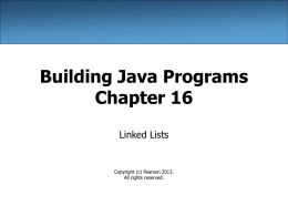 Linked Lists - Building Java Programs