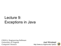 Lecture 9 - University of Virginia