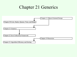 Ch. 21 Generics