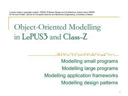ppt - LePUS3 and/or Class-Z