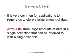 ArrayList PowerPoint