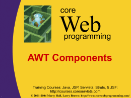 CWP/2: AWT Components