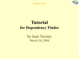 ppt - Dependency Finder