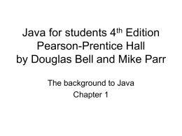 Bell and Parr Chapter 1