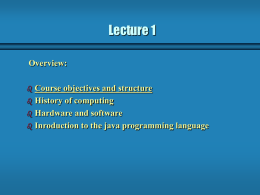 Lecture 1 powerpoint slides