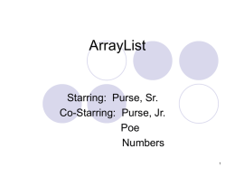 ArrayList - MHS Comp Sci