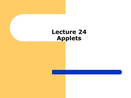Lecture-24-Applets