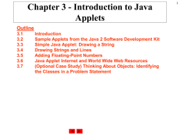 Introduction to Applet
