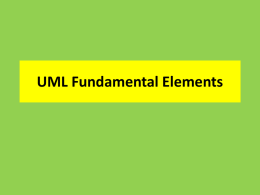 UML Fundamental Elements