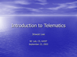 Introduction to Telematics
