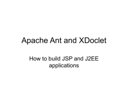 JSP and J2EE applications