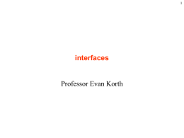 Interfaces
