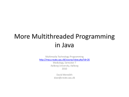 Multithreading in Java 2