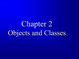 chapter2-Object and Class