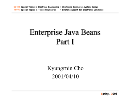 Enterprise Java Beans I