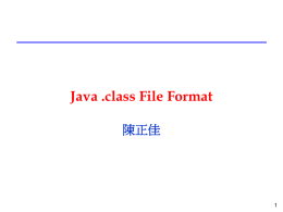Java Class File Format