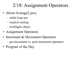 Assignment Operators - AD Book Enterprises