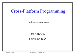 Cross-platform programming