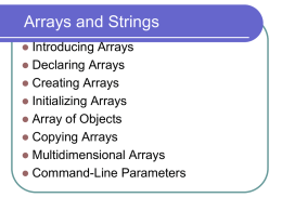 array - CS Community – Computer Science Department @ MTSU