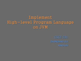 High-level Language Implemented on JVM