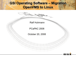 Migration OpenVMS to Linux