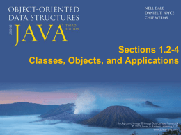 Classes, Objects, and Applications