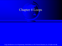 Chapter 4, Loops - NYU Computer Science