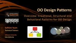 Object-Oriented Design Patterns