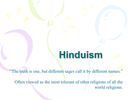 Hinduism - SJCCWorldReligions