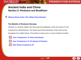 Ancient India and China-Hinduism and Buddhismx