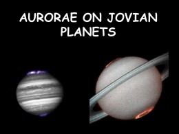 AURORAS IN JOVIAN PLANETS