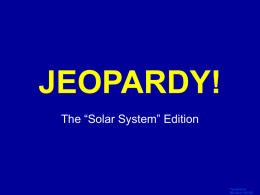 Solar System Jeopardy