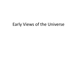 early views of the universe