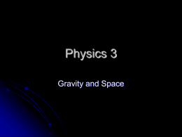 Gravity and Space