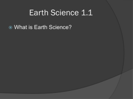 Earth Science 1.1
