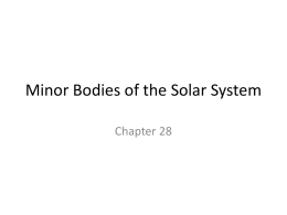 Minor Bodies of the Solar System