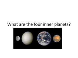 What are the four inner planets?