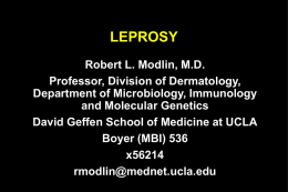LEPROSY - University of California, Los Angeles