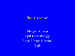 The itchy patient - Bath Dept of General Practice