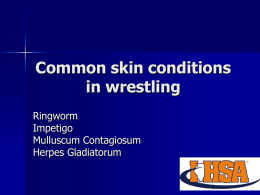 Common skin conditions in wrestling