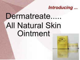 Introducing a New Product - Natural Skin Care For Skin Cancer