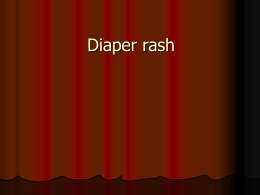 Diaper rash - Home - KSU Faculty Member websites