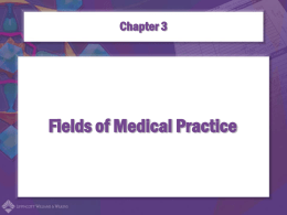 Fields of Medical Practice
