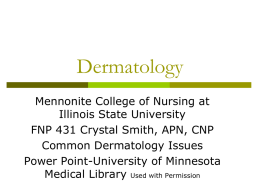 Dermatology - My Illinois State