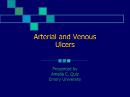 Arterial and Venous Ulcers