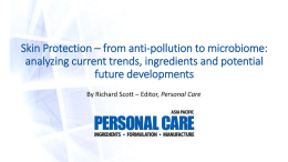 Skin Protection * from anti-pollution to microbiome - in
