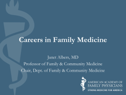 Your Future is Family Medicine