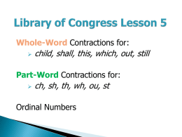 Library of Congress Lesson 6 - Georgia Institute of Technology